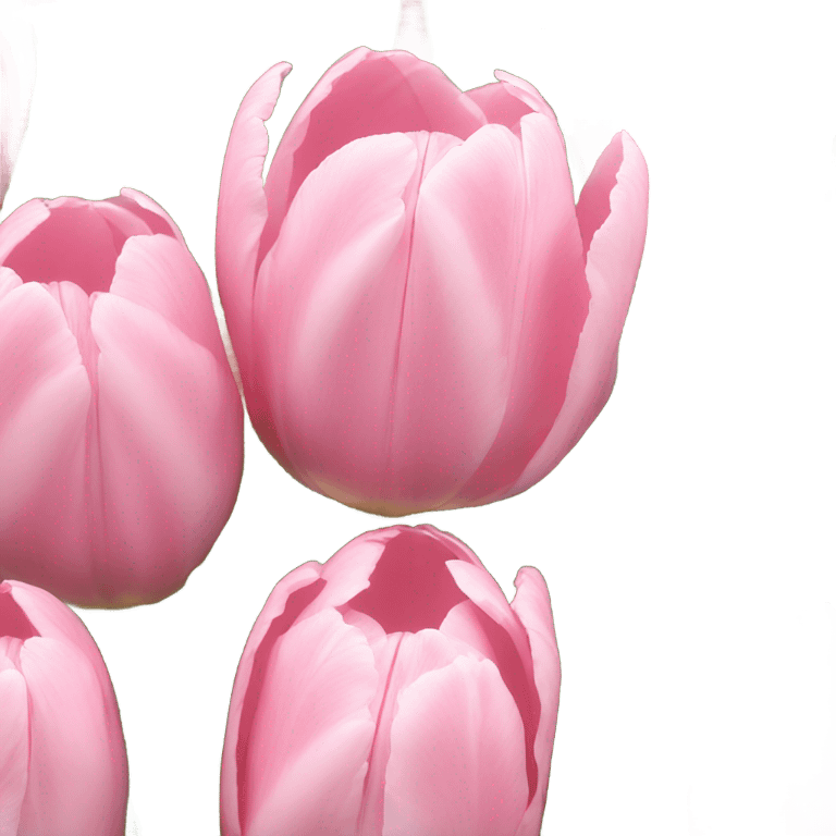 soft pink tulips emoji