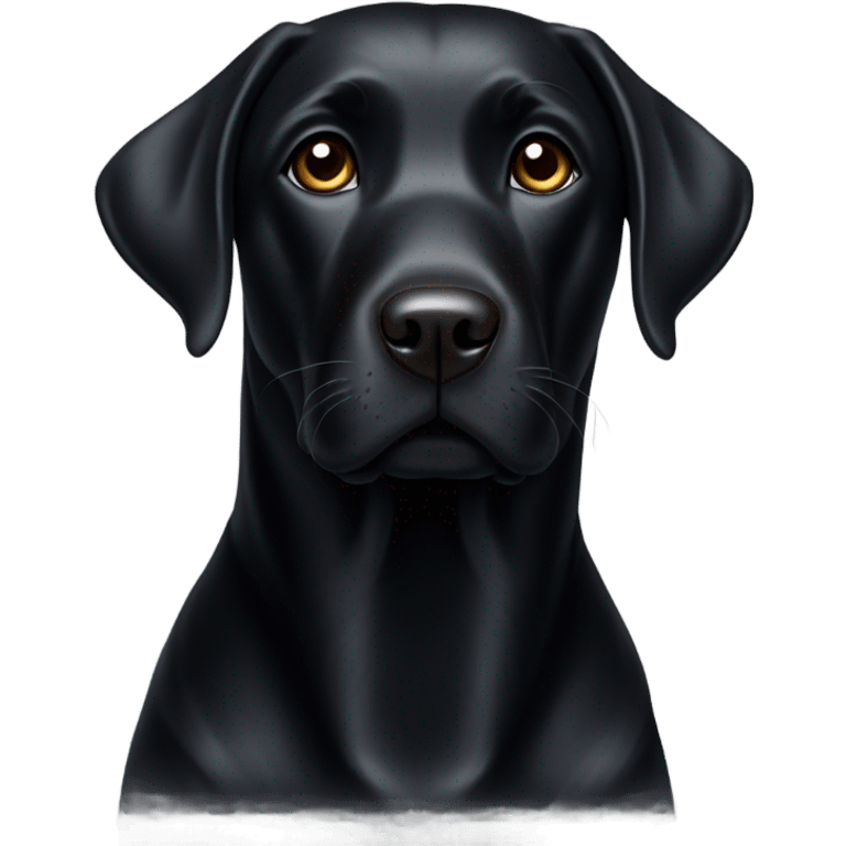 A Black Labrador  emoji