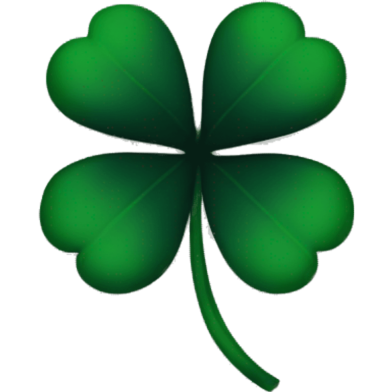 black 5 leaf clover emoji