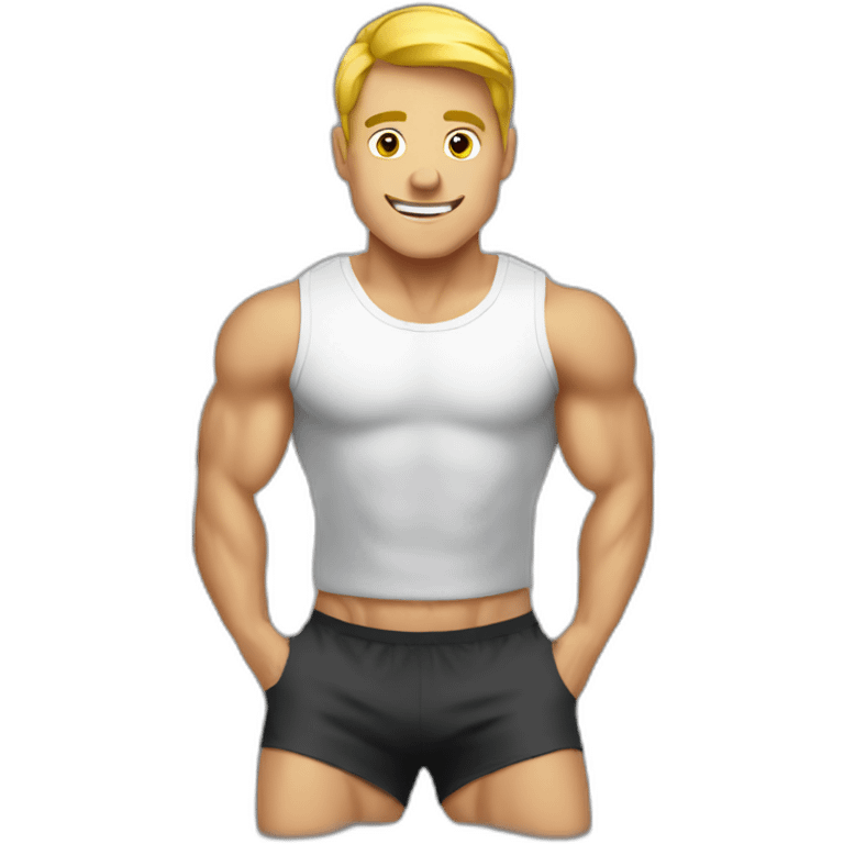 men training at gym emoji