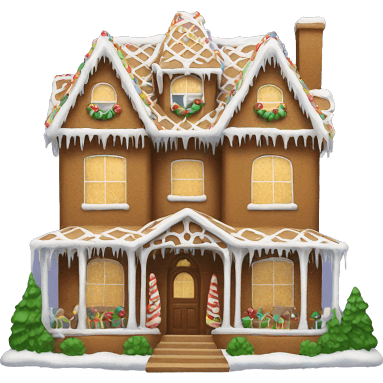 Gingerbread house mansion emoji