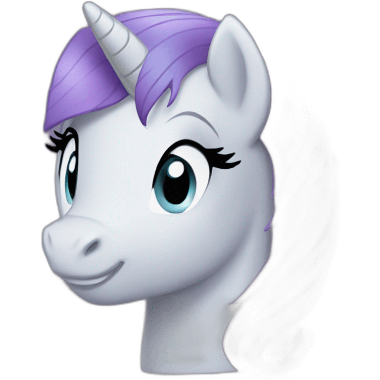 Rarity from my little pony emoji