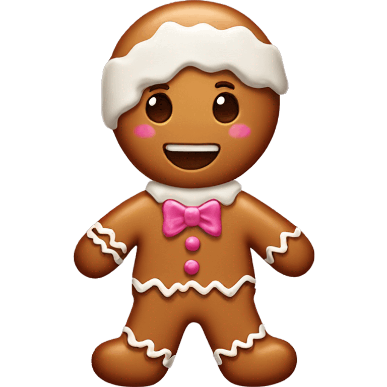 Gingerbread man emoji