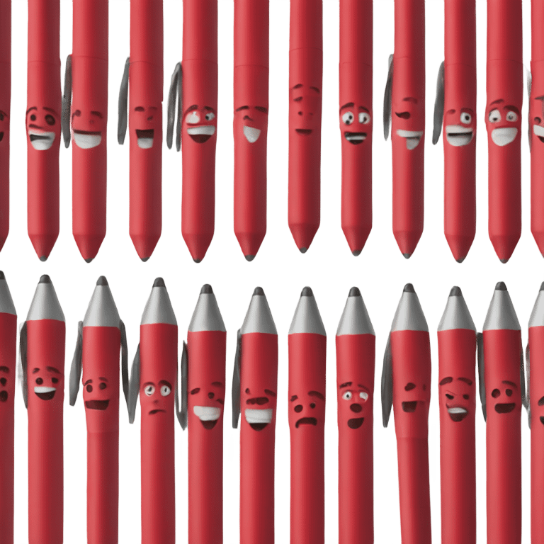 ten red pens  emoji