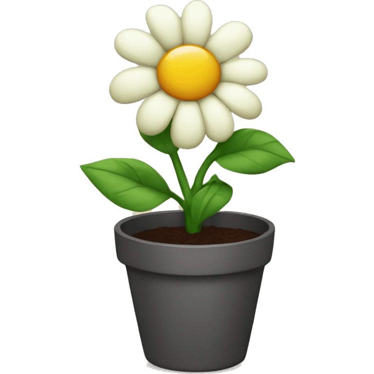 Flower in a pot emoji