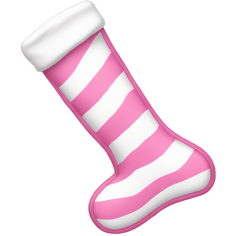 Pink and white stocking  emoji