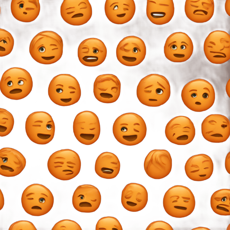 fashion orange short top emoji