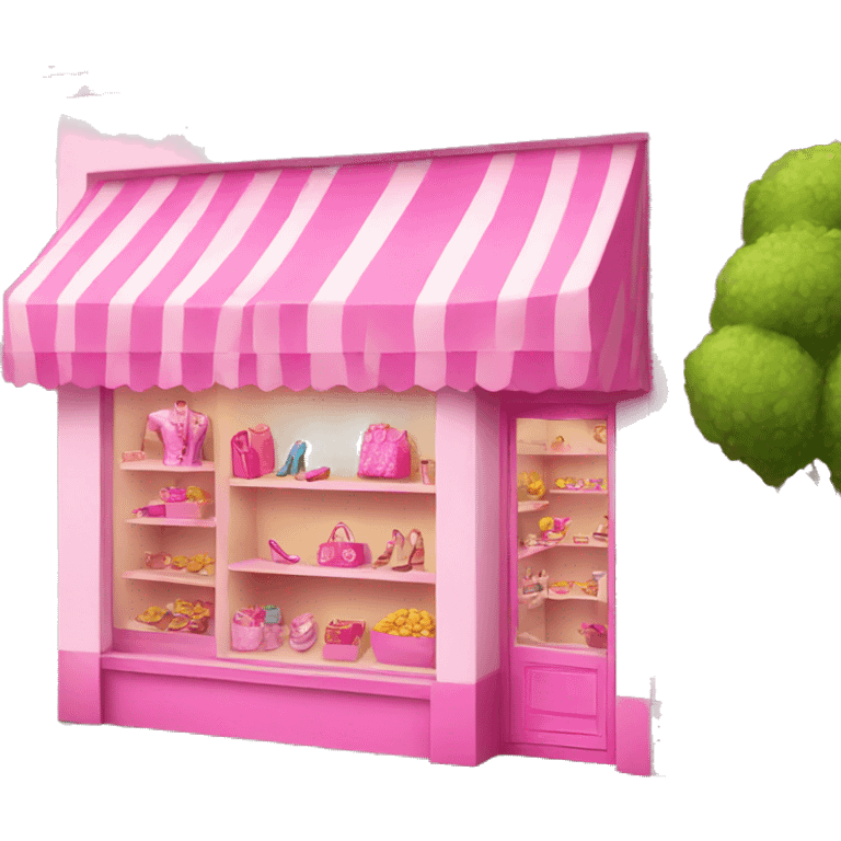 pink barbie shop emoji