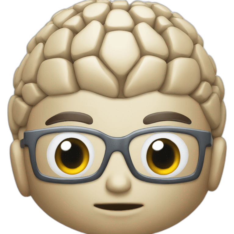 Cerebro inteligente emoji