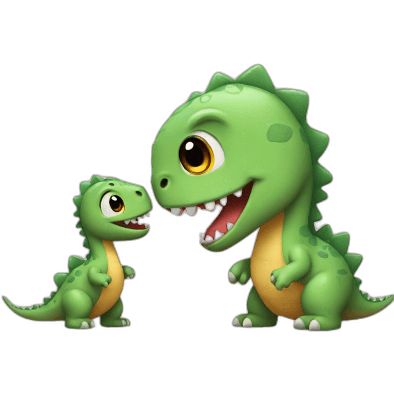 cute dinosaur love emoji