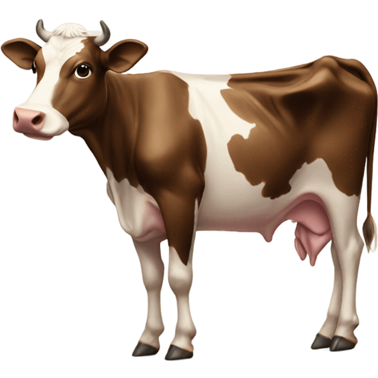 Cow with wingless emoji