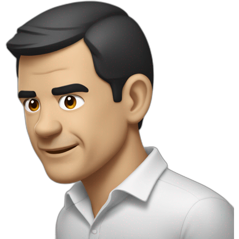 Pedro Sánchez haciendo el mono emoji