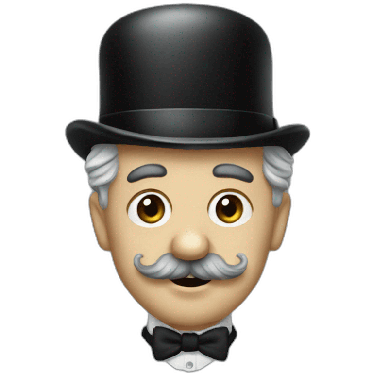 charlie chaplin with the little mustache emoji