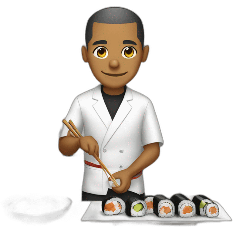 barrack obama making sushi in japan emoji