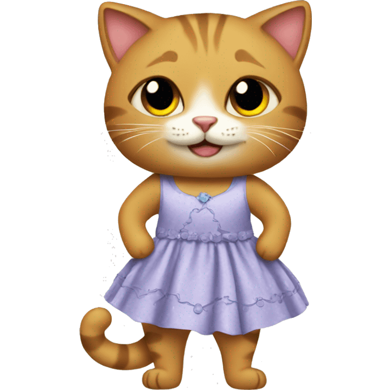 Cat with a dress  emoji