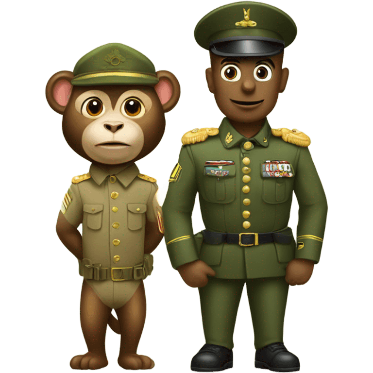 Drill sgt and a monkey emoji