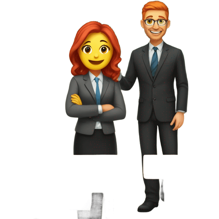 Red head teacher emoji