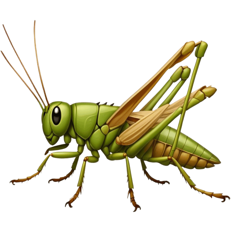 Dried grasshopper emoji