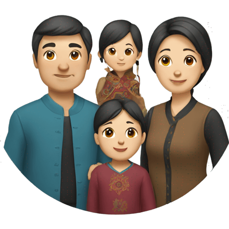 Kazakh family emoji