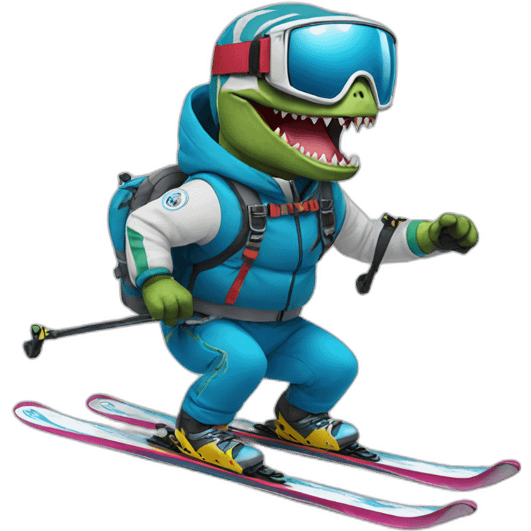 ski-rex emoji