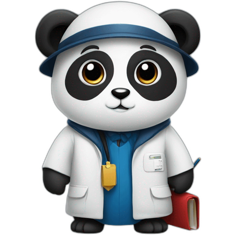 panda with a phd emoji