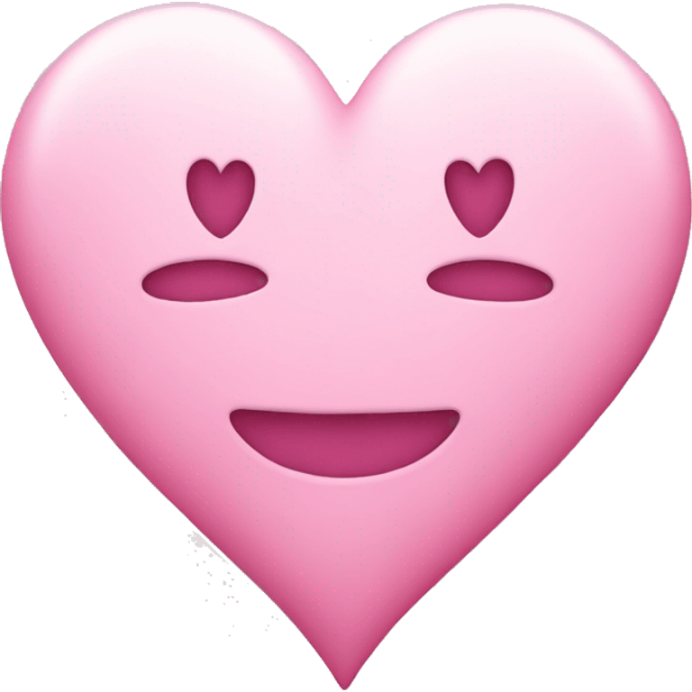 Pink pastel heart emoji