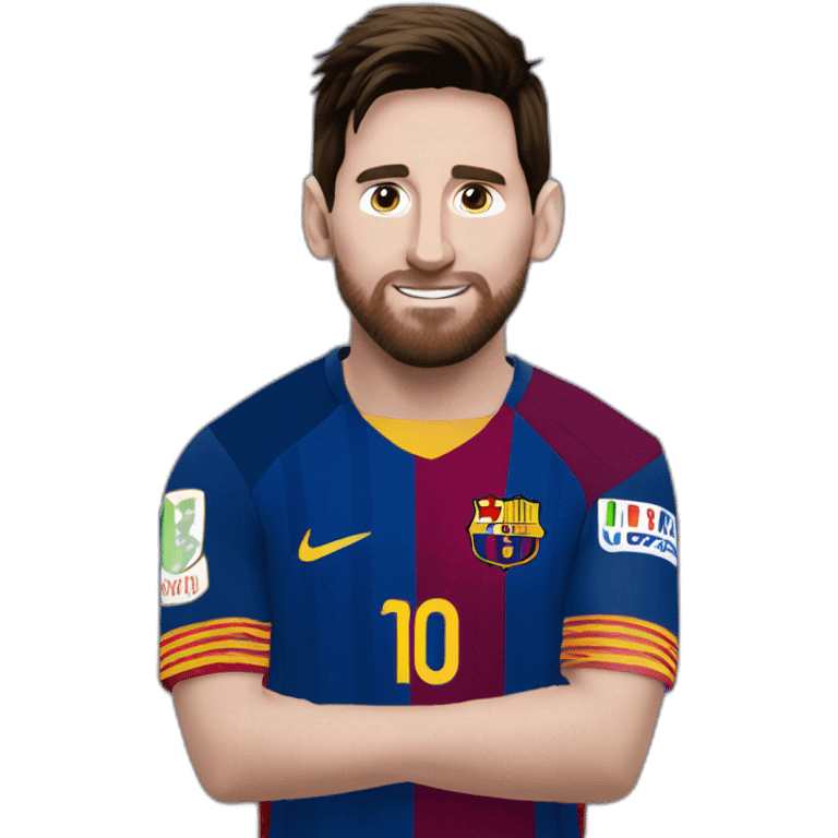 messi besando al bicho emoji