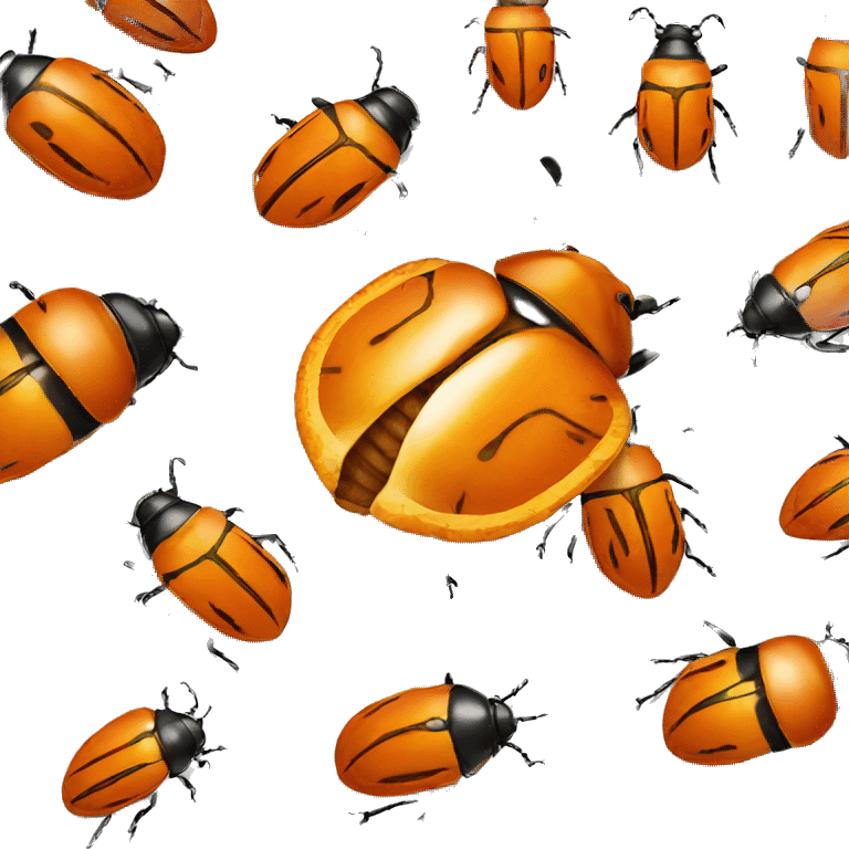 Orange beetle emoji