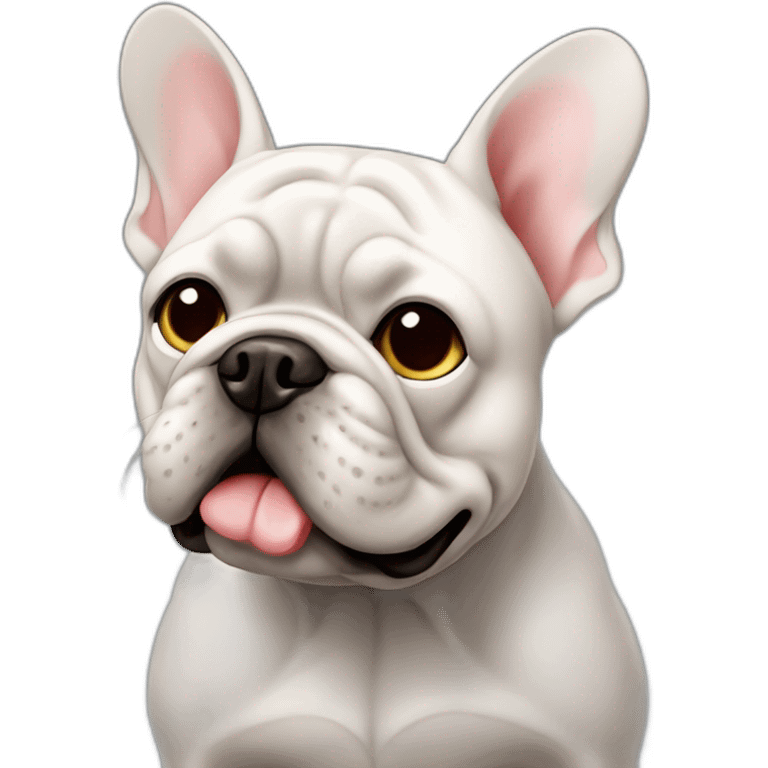 Bouledogue français noir emoji