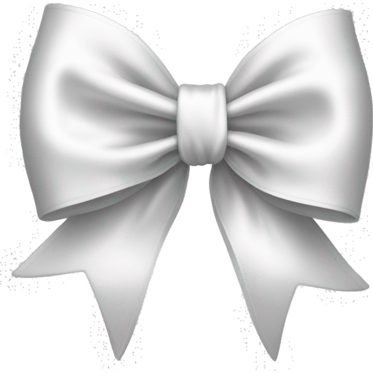 white satin bow emoji