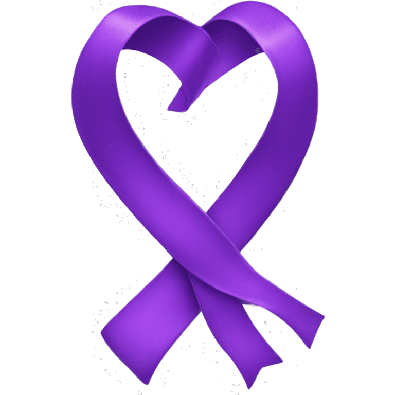 purple ribbon emoji