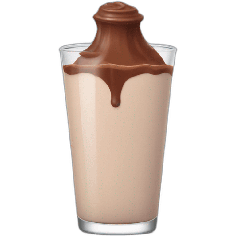 Chocolate milk emoji