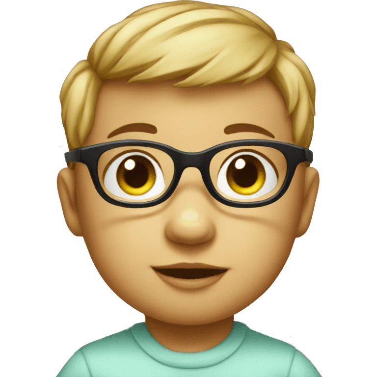 a baby with glasses emoji