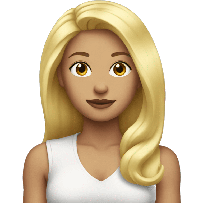 Strong blonde  emoji