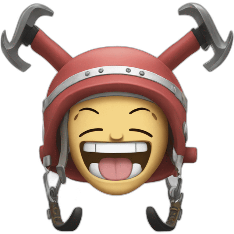 Chopper one piece laughing emoji