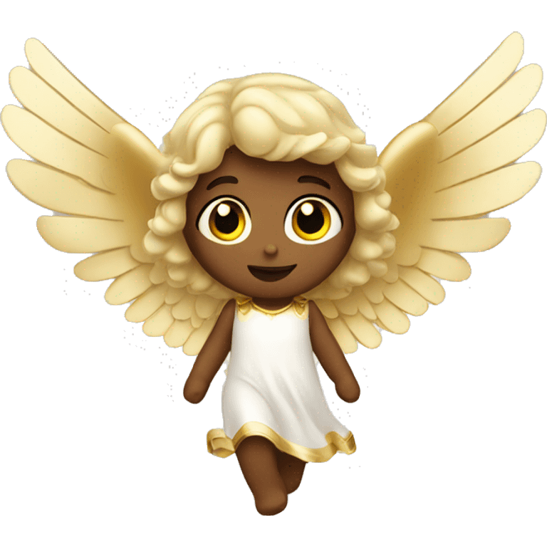 Sweet Angel with golden Wings  emoji