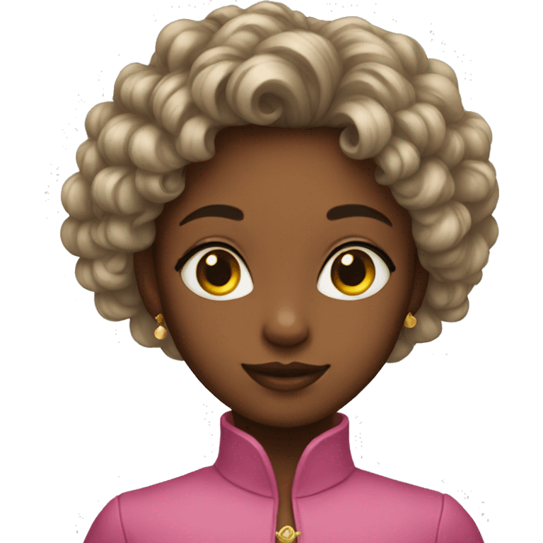 Colored heir girl emoji