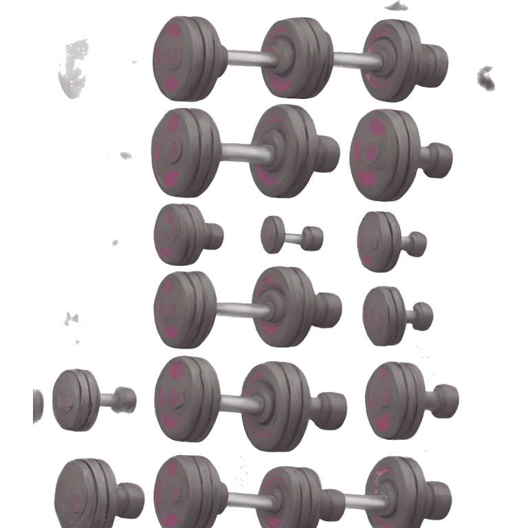 Gym girly dumbbells  emoji