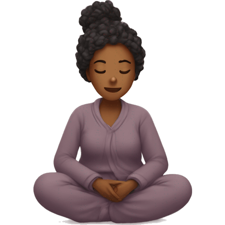 Mindful demure cozy emoji