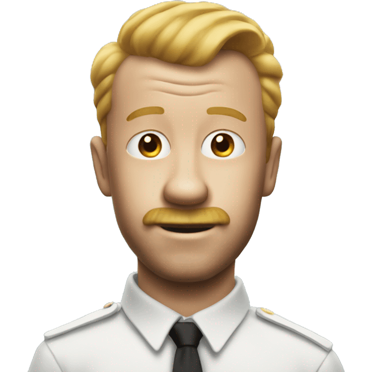 crazy emoji with tintin haircut emoji