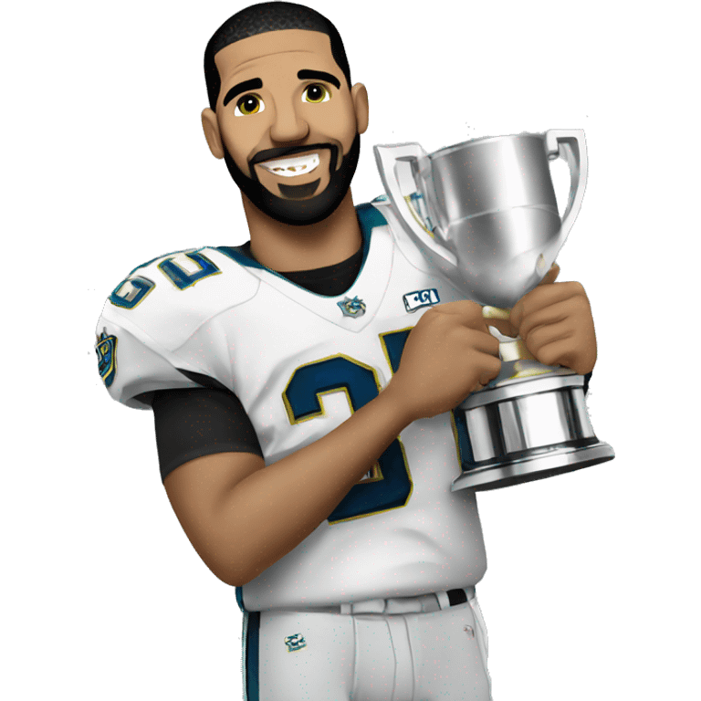 Drake holding championship  emoji