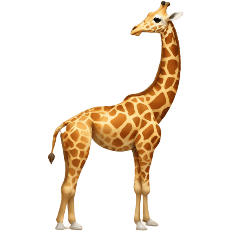 Giraffe doing yoga emoji