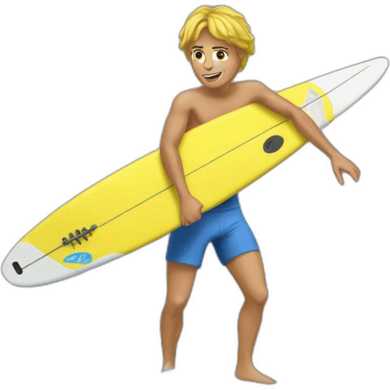 Surfeur sur Christiane emoji