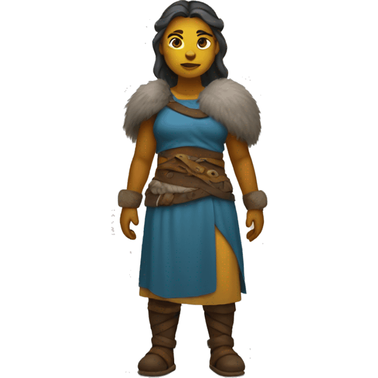 Viking woman full body emoji