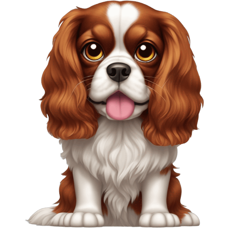 King Charles cavalier ruby emoji