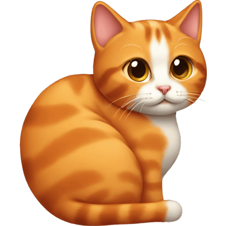 Cat orange pregnant  emoji