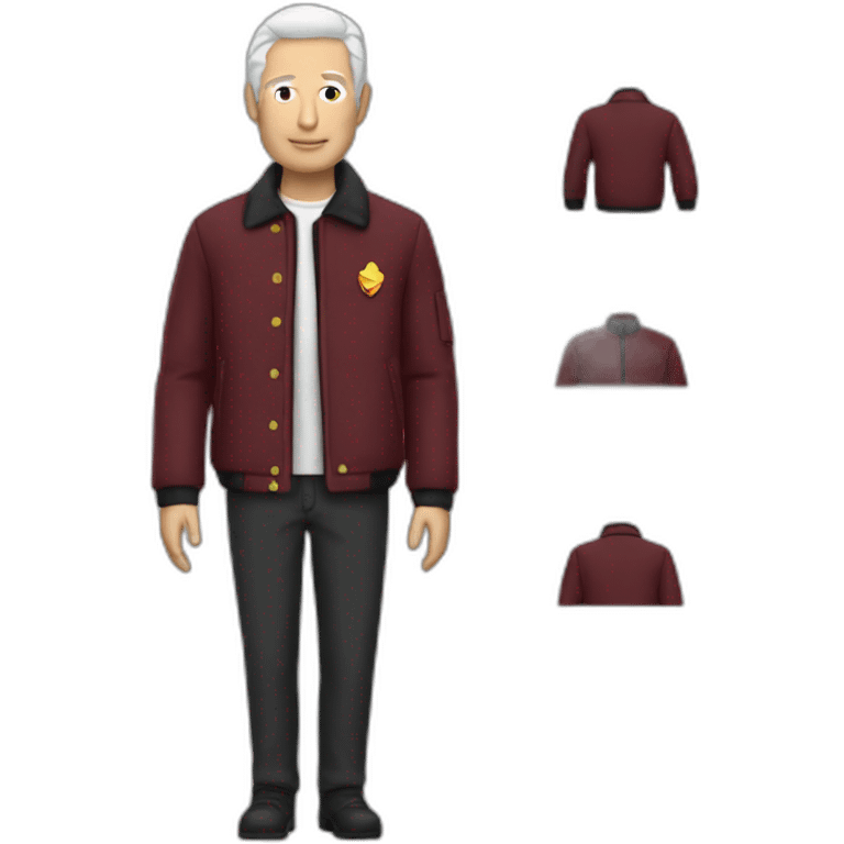 picard puffy uniform jacket emoji