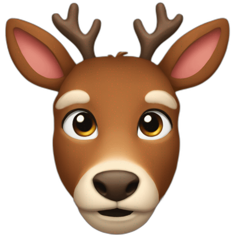 rudolph face emoji