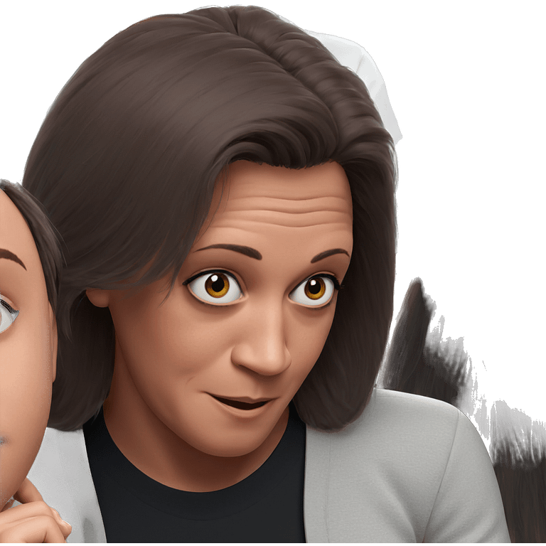 girl and boy portrait together emoji