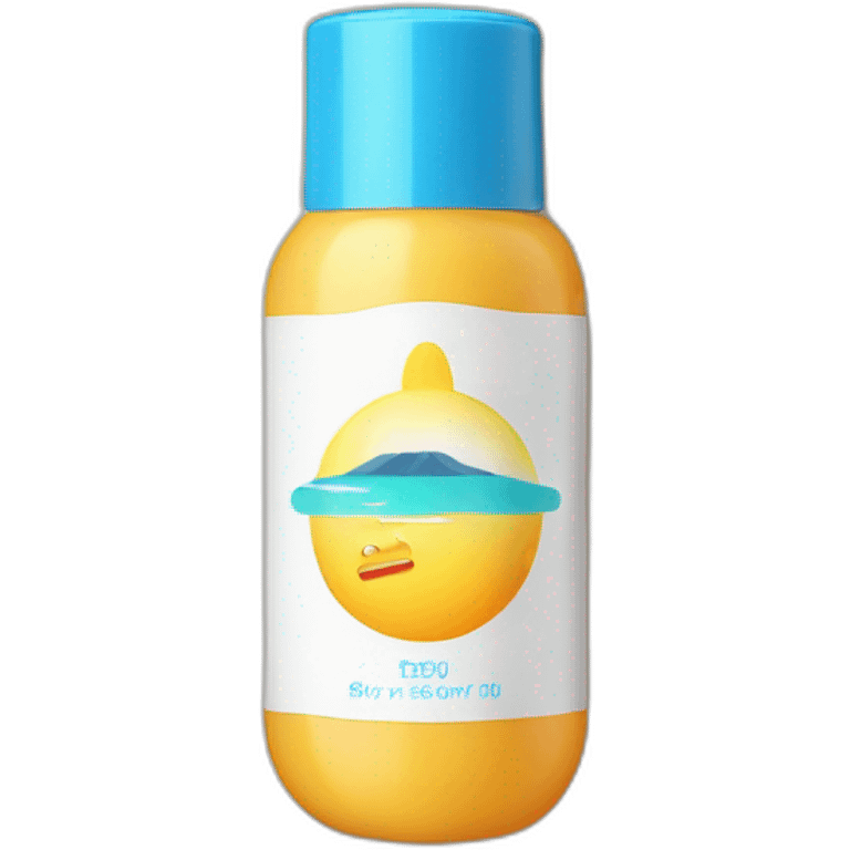 Sunscreen bottle emoji